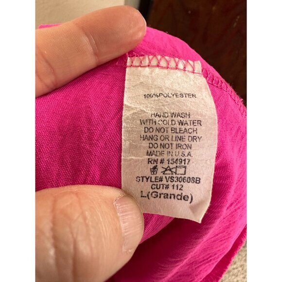 Vine‎ & Love Womens Pink Skirt Large Wrap around polyester elastic waist - Picture 6 of 7